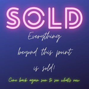 Items Beyond this point Sold